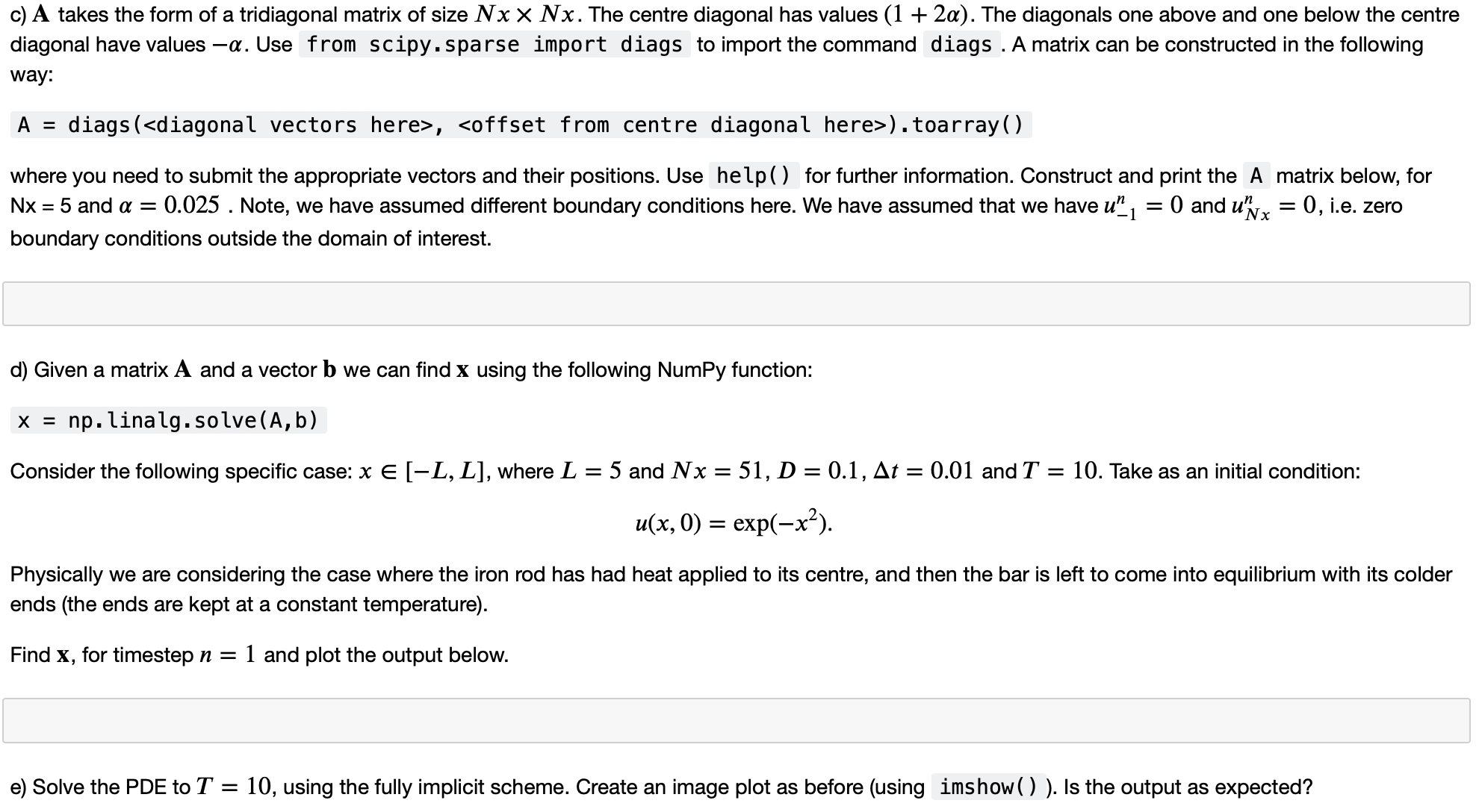 Please use python Consider the following