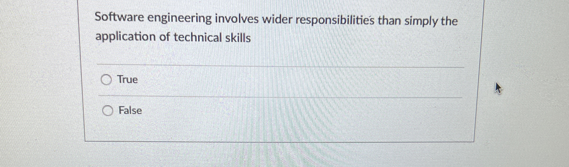 Software engineering involves wider