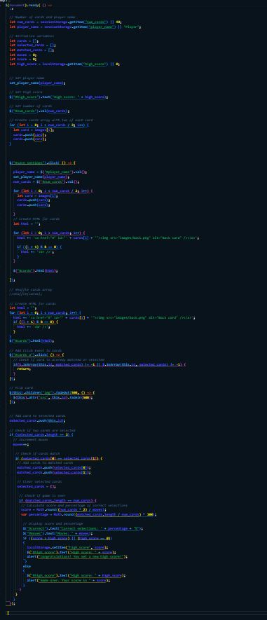 My cards will not flip. Please modify the program