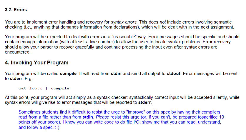 General This assignment involves implementing a