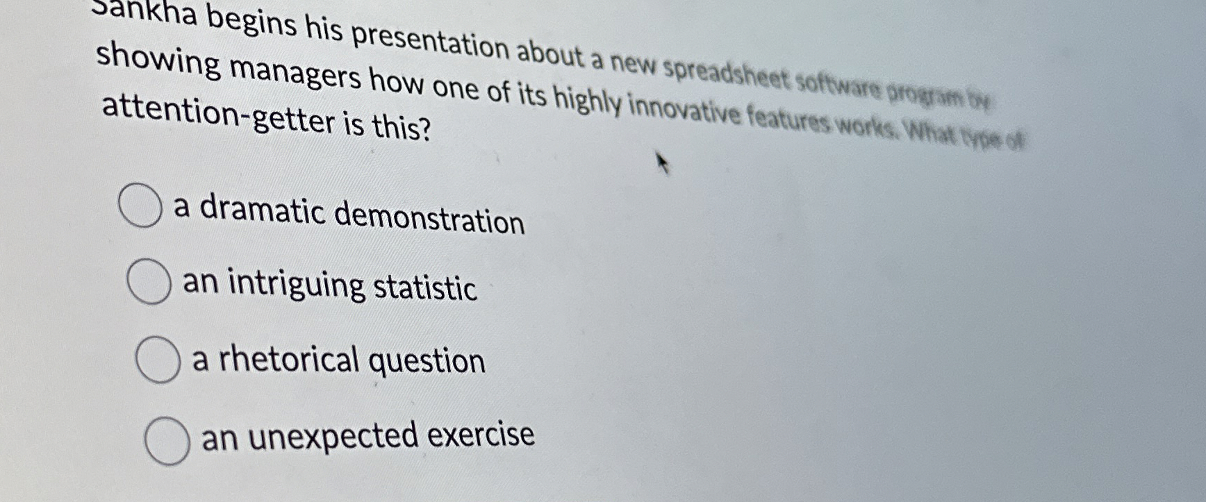 Jankha begins his presentation about a new