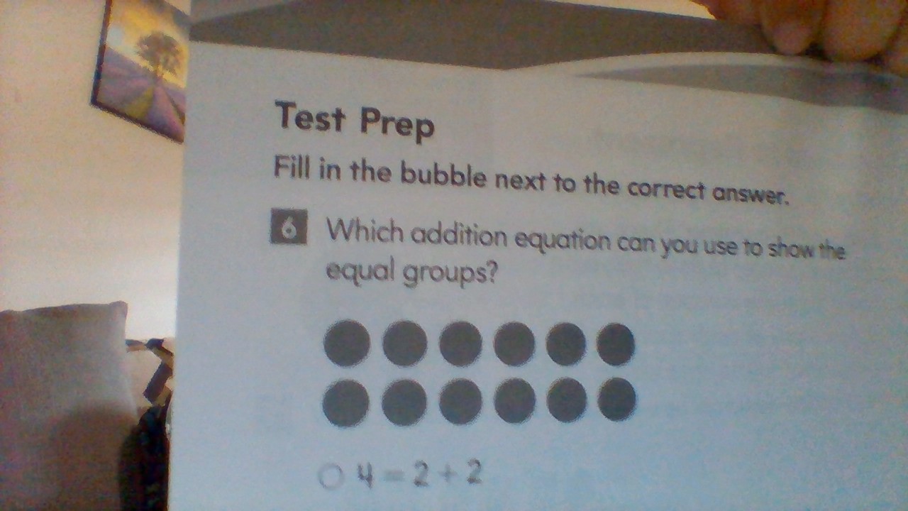 Test Prep Fill in the bubble next to the correct