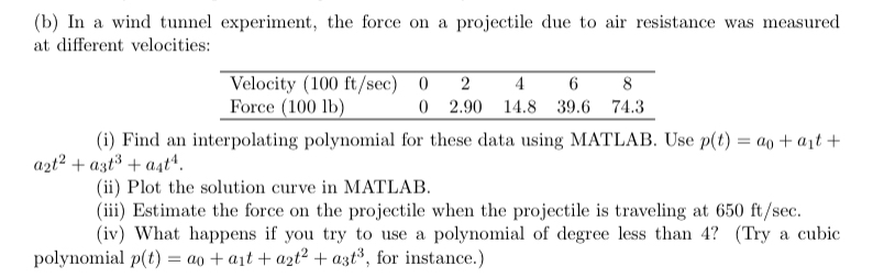 ( b ) In a wind tunnel experiment, the force on a