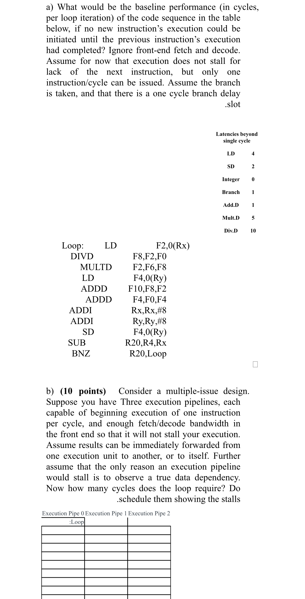 a ) What would be the baseline performance ( in