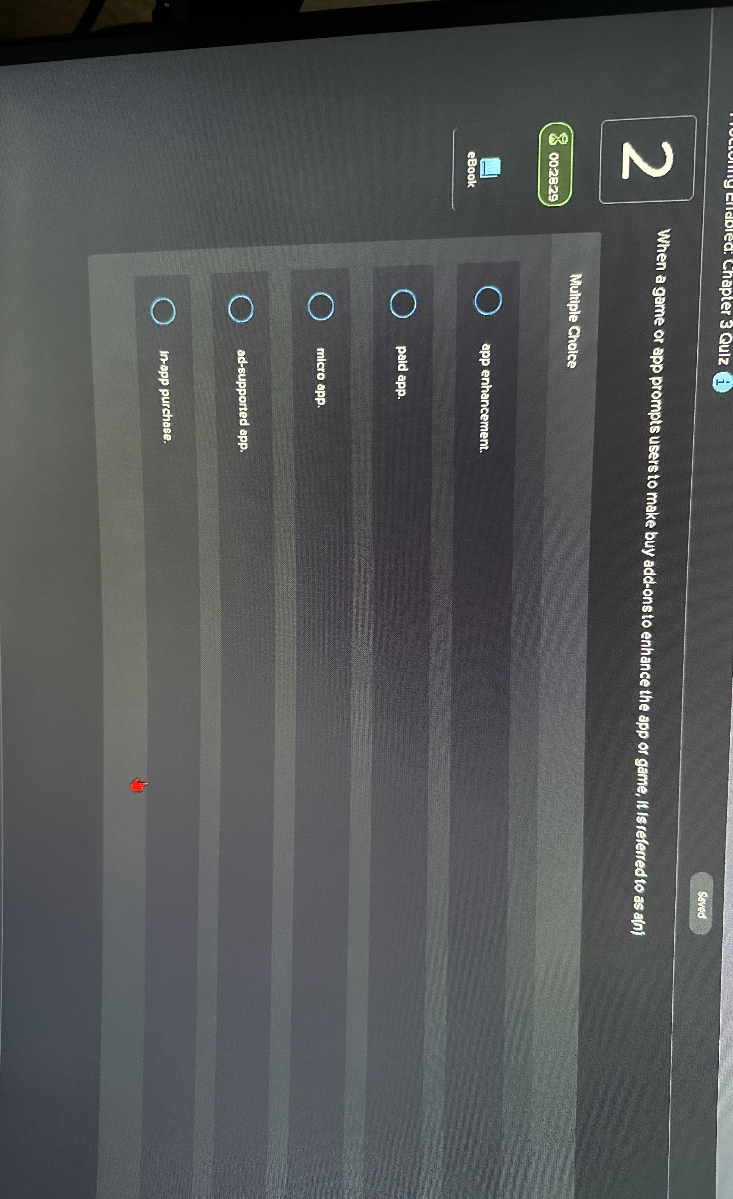 Stred 2 When a game or app prompts users to make