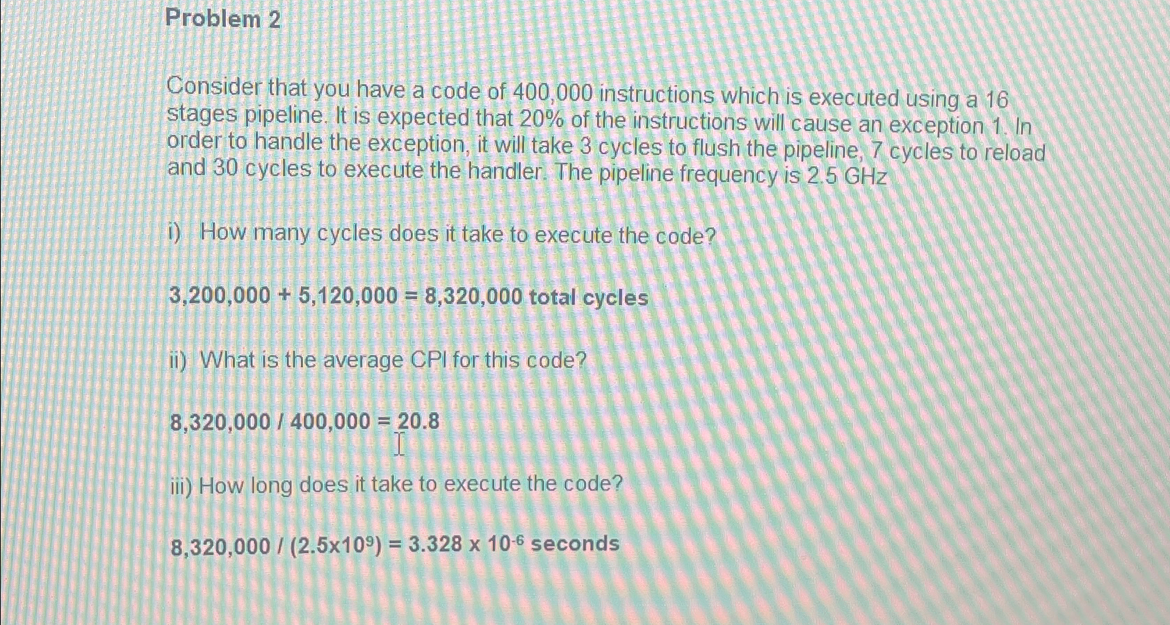 Problem 2 Consider that you have a code of 4 0 0