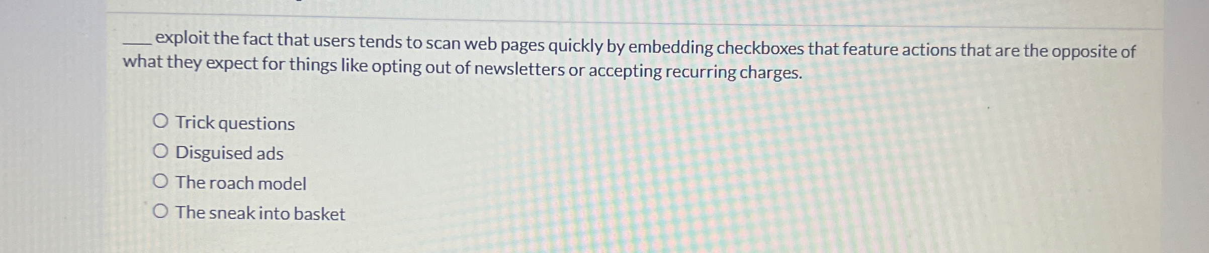 q , exploit the fact that users tends to scan web