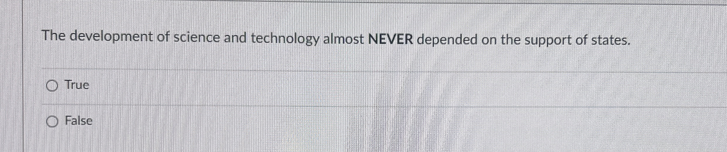 The development of science and technology almost