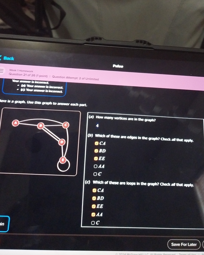 Back Rise Week 1 Homewers Ouestion 2 1 of 2 6 ( 1