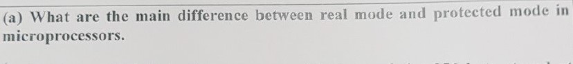 ( a ) What are the main difference between real