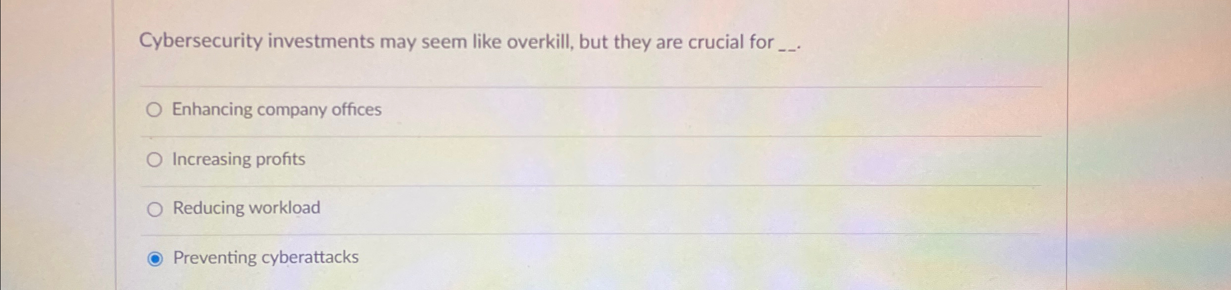 Cybersecurity investments may seem like overkill,