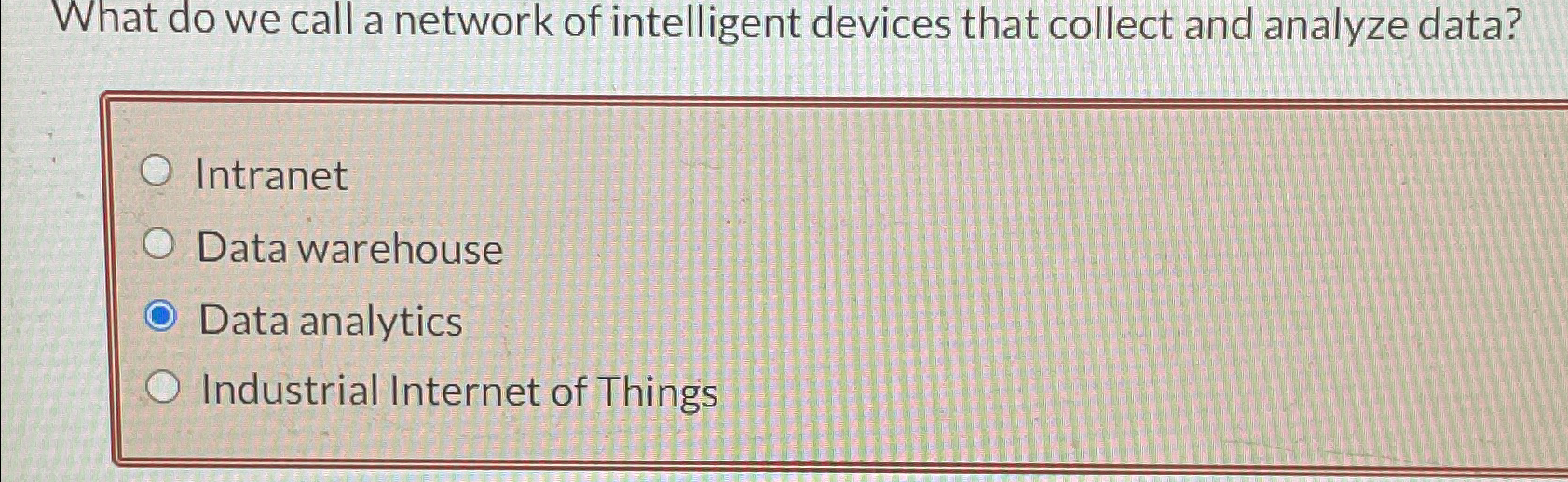 What do we call a network of intelligent devices