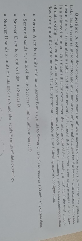 Question: A software development company wants to