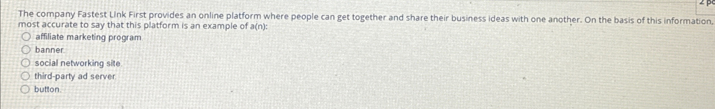 The company Fastest Link First provides an online