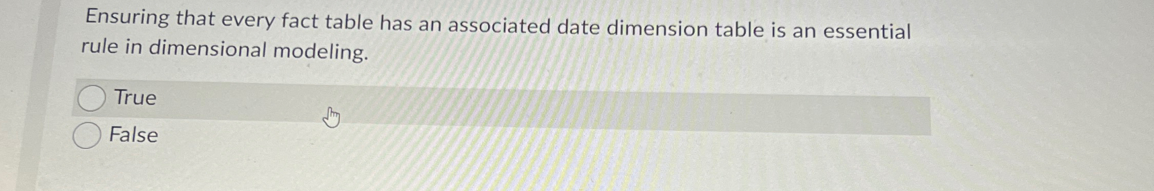 Ensuring that every fact table has an associated