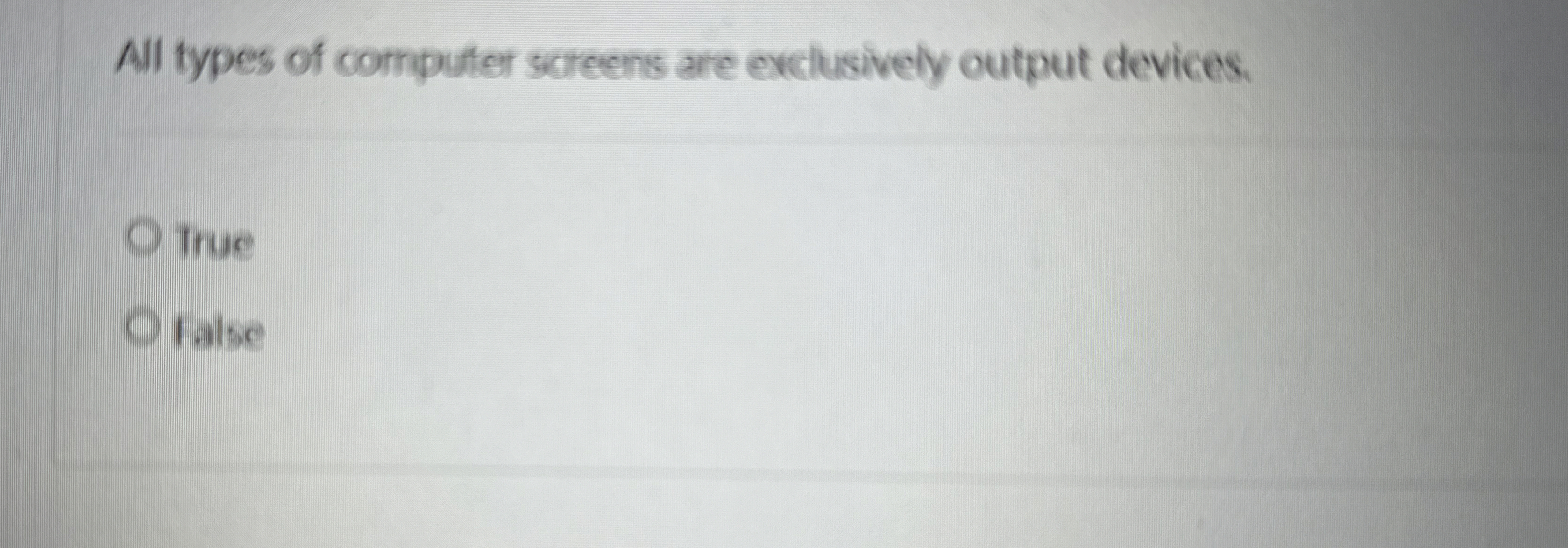 All types of computer screens are exclusively