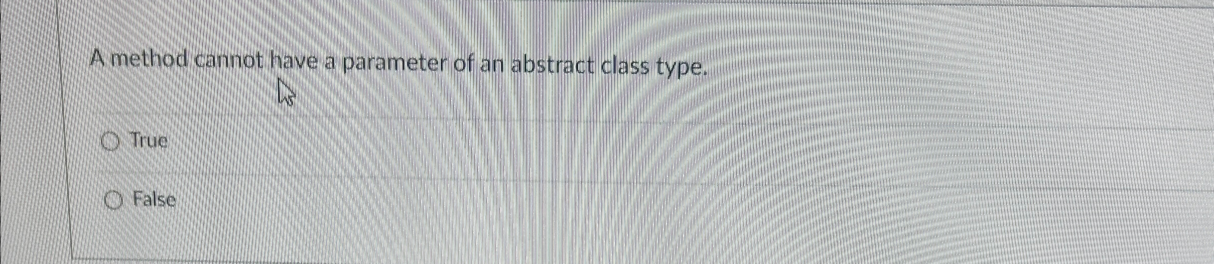 A method cannot have a parameter of an abstract