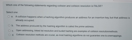 Which one of the following statements regarding