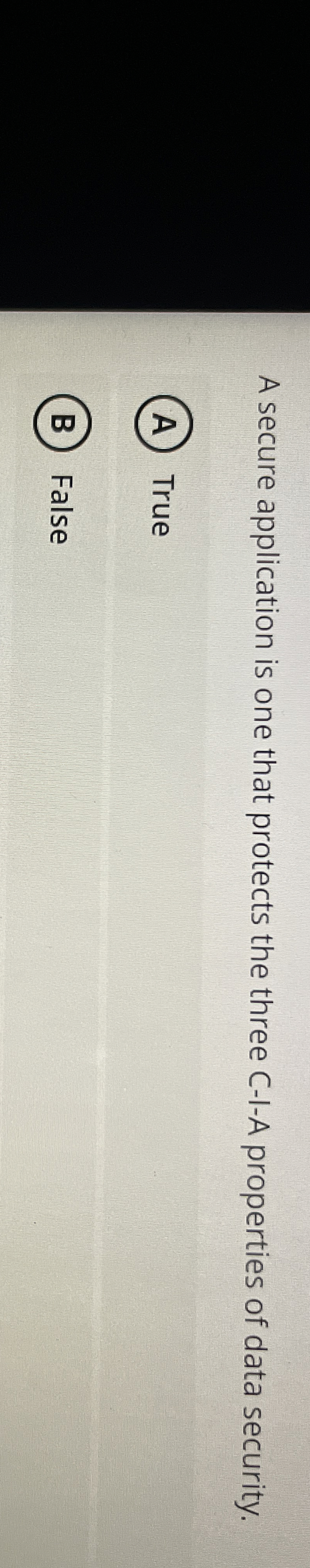 How to solve A secure application is one that