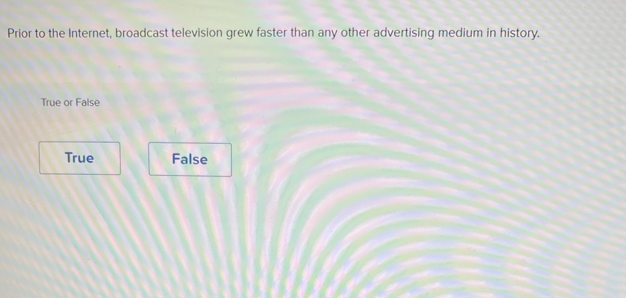 Prior to the Internet, broadcast television grew
