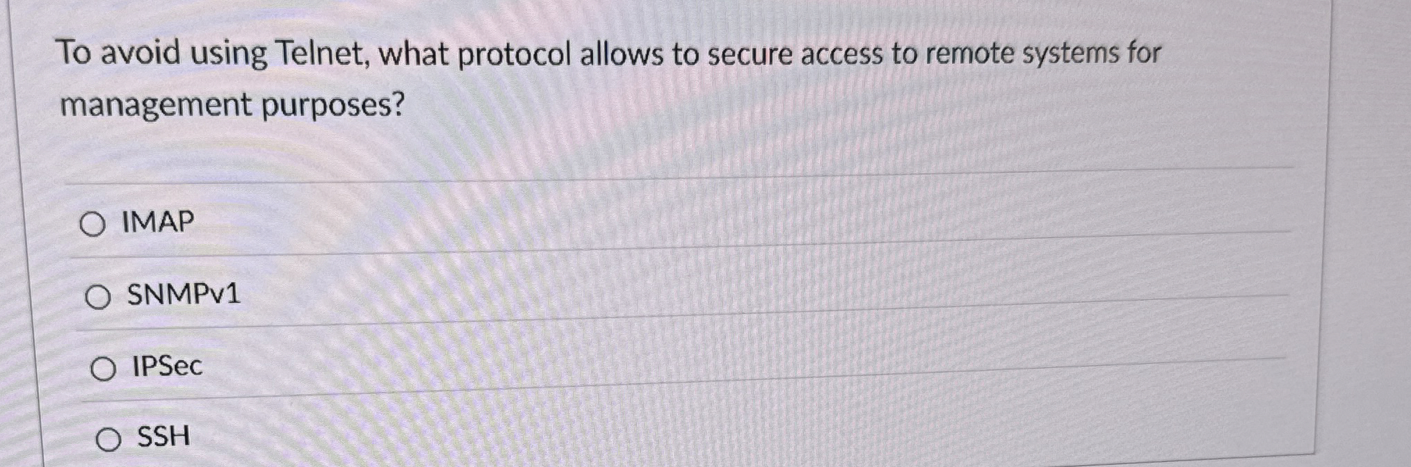 To avoid using Telnet, what protocol allows to