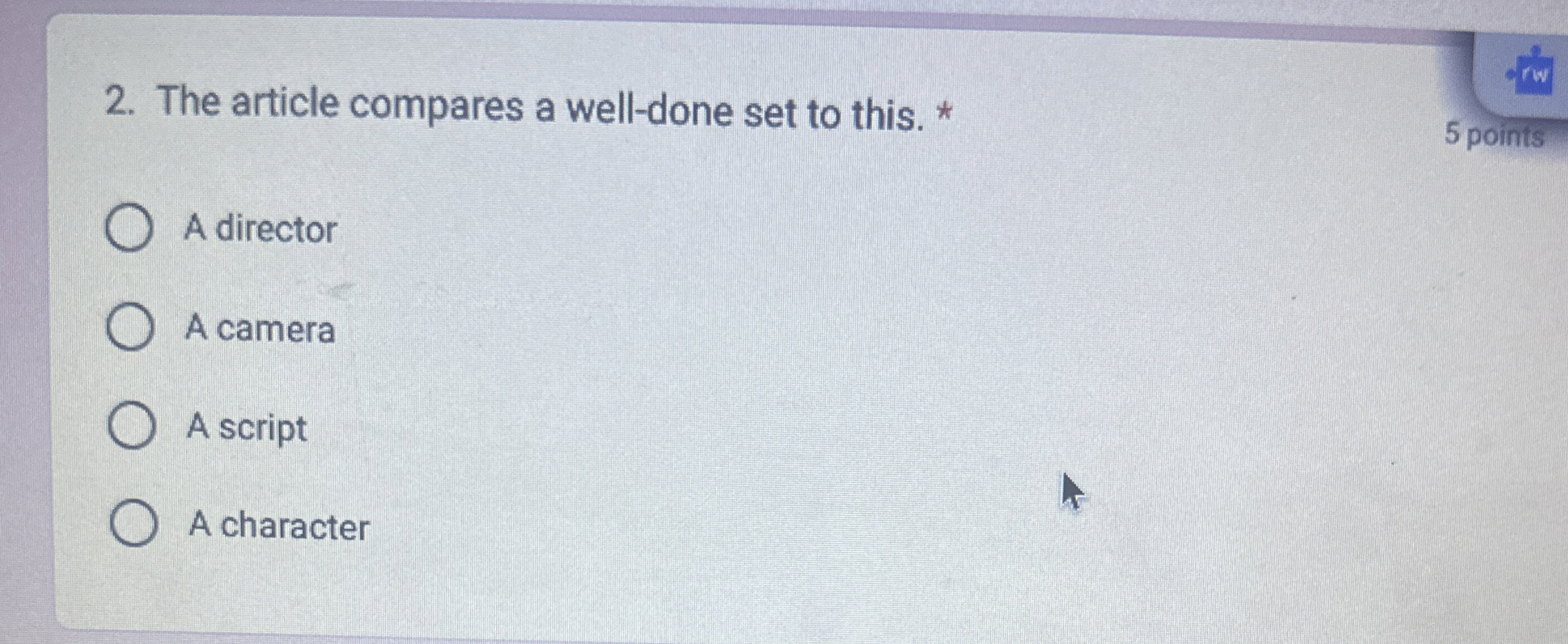 The article compares a well - done set to this. *