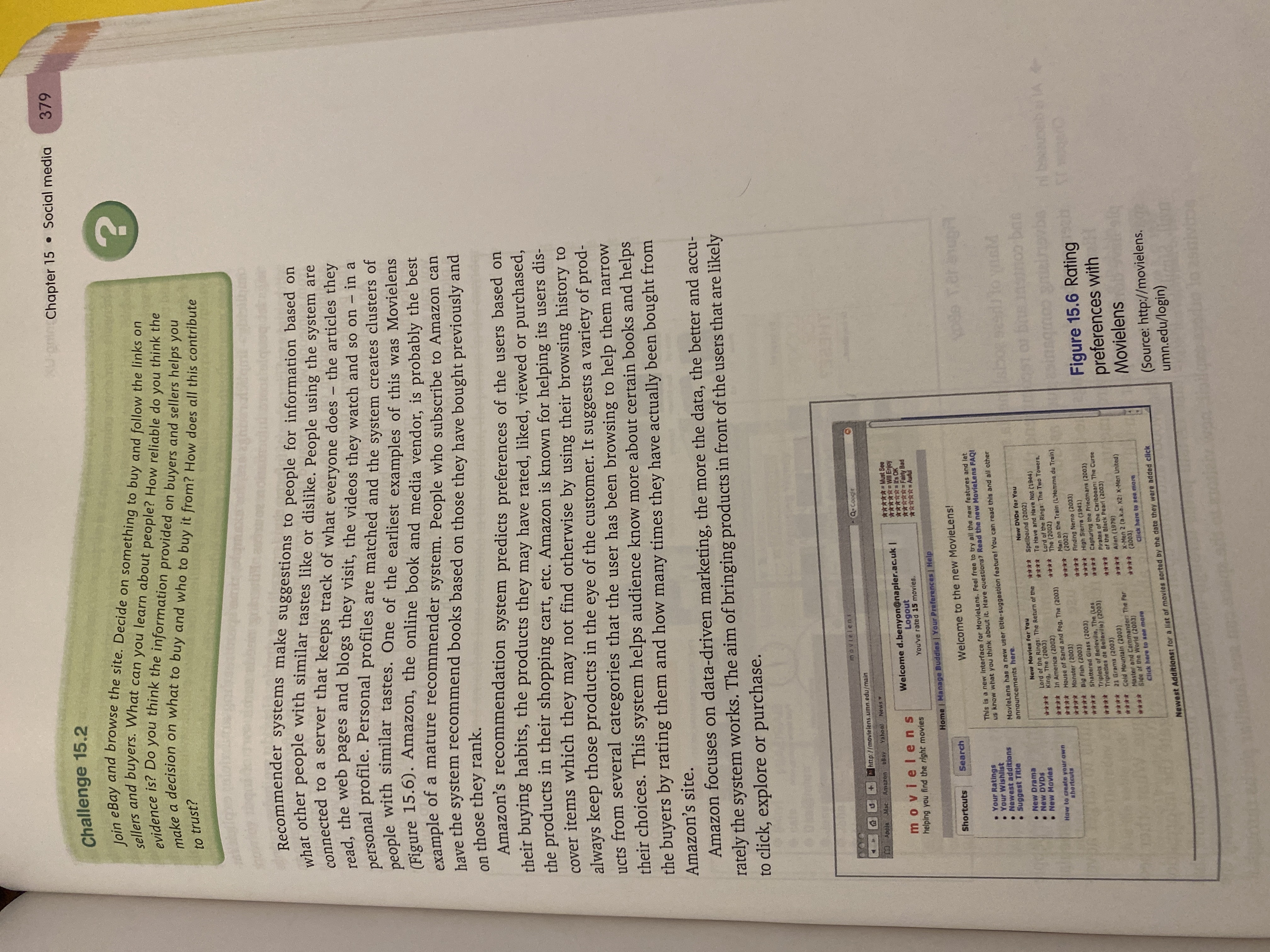 Chapter 1 5 - Social media 3 7 9 Challenge 1 5 .