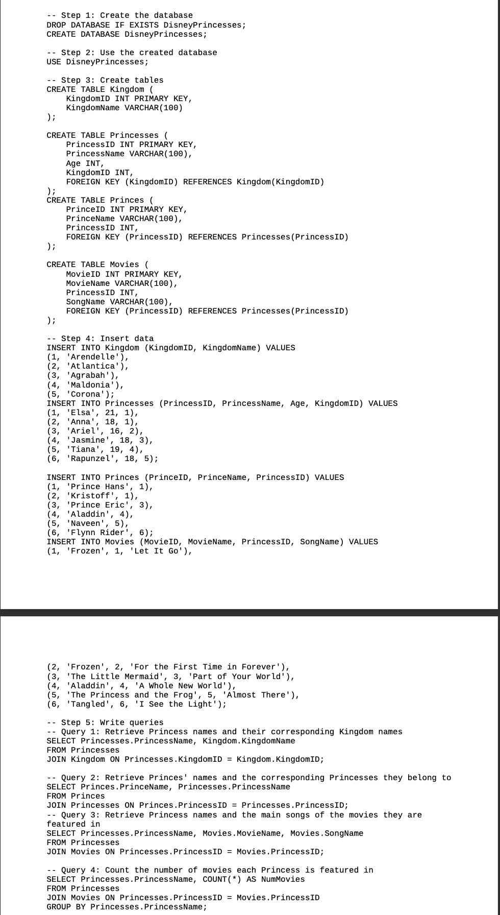 Update my script to have these qualifications: