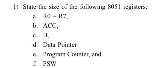 State the size of the following 8 0 5 1