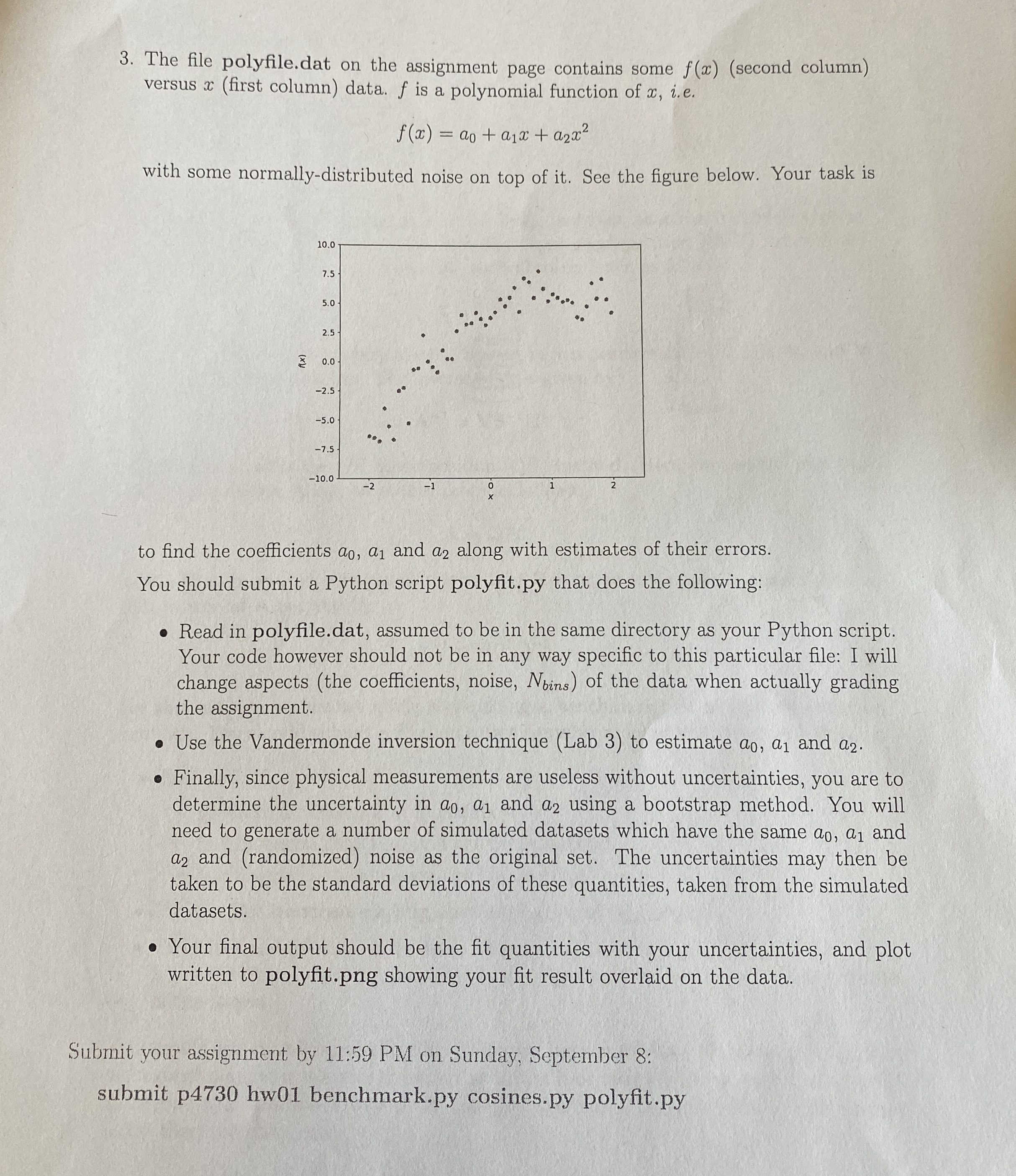 The file polyfile.dat on the assignment page