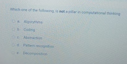 Which one of the following, is not a pillar in