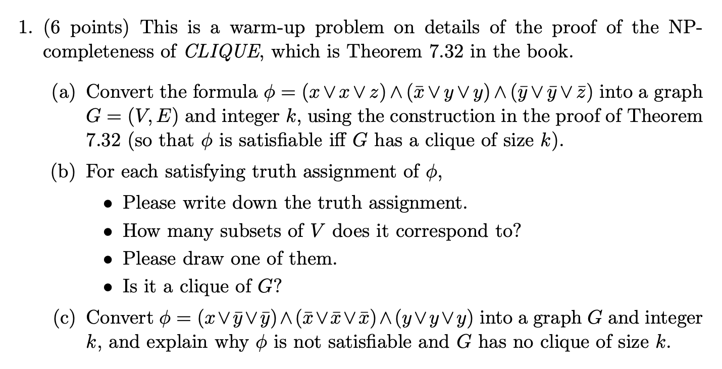 This is a warm - up problem on details of the