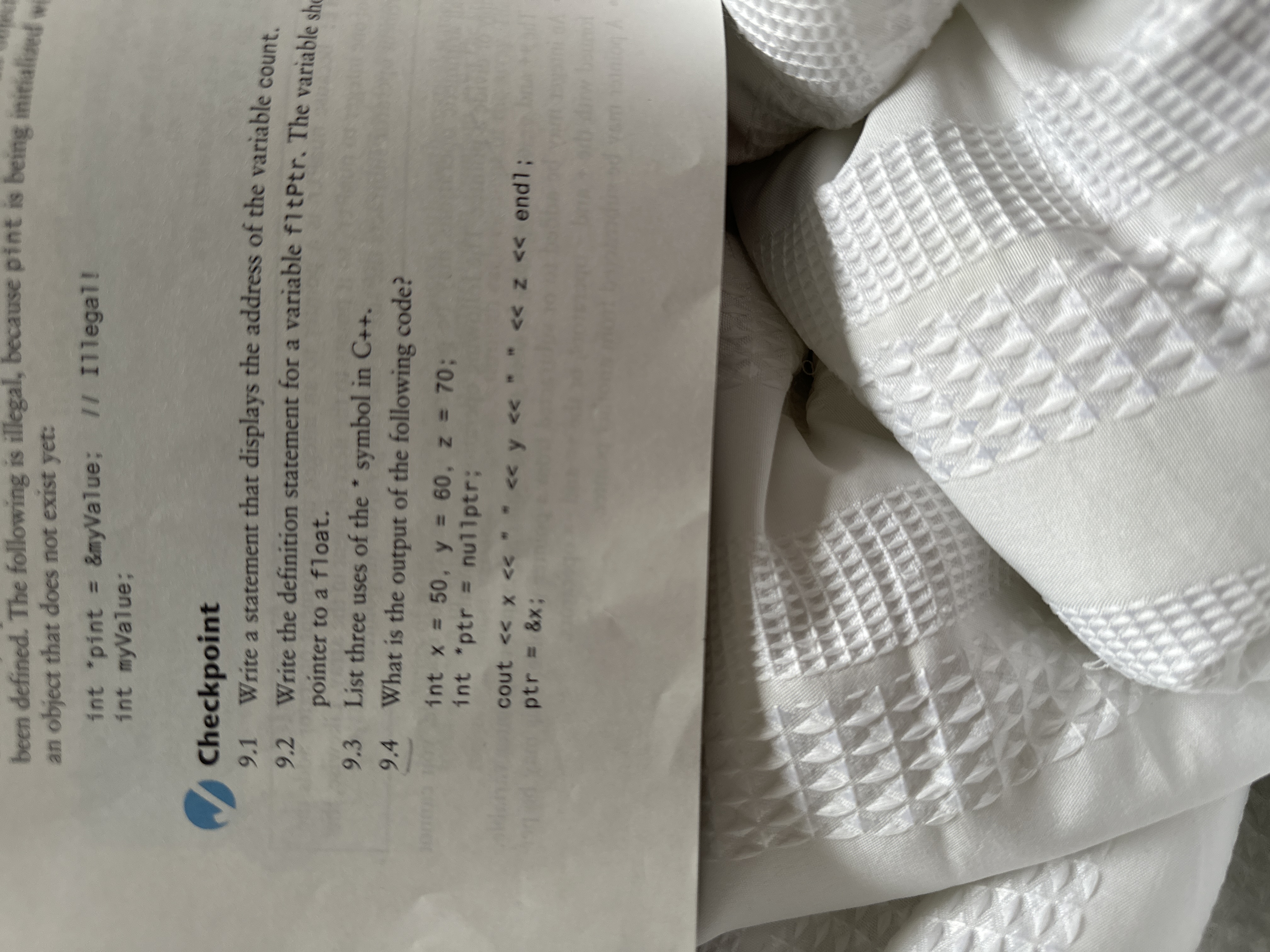 been defined. The following is illegal, because