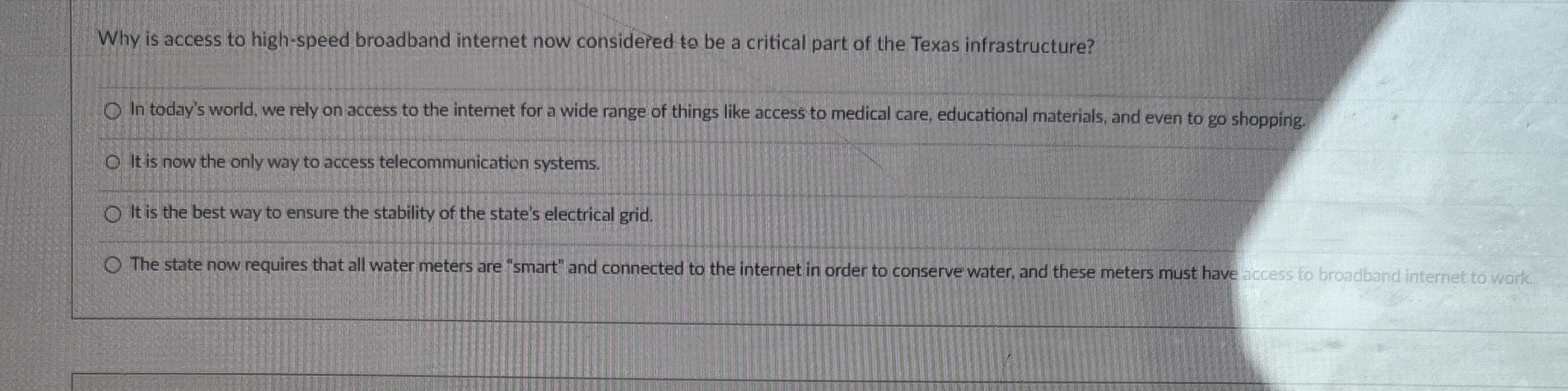 Why is access to high - speed broadband internet