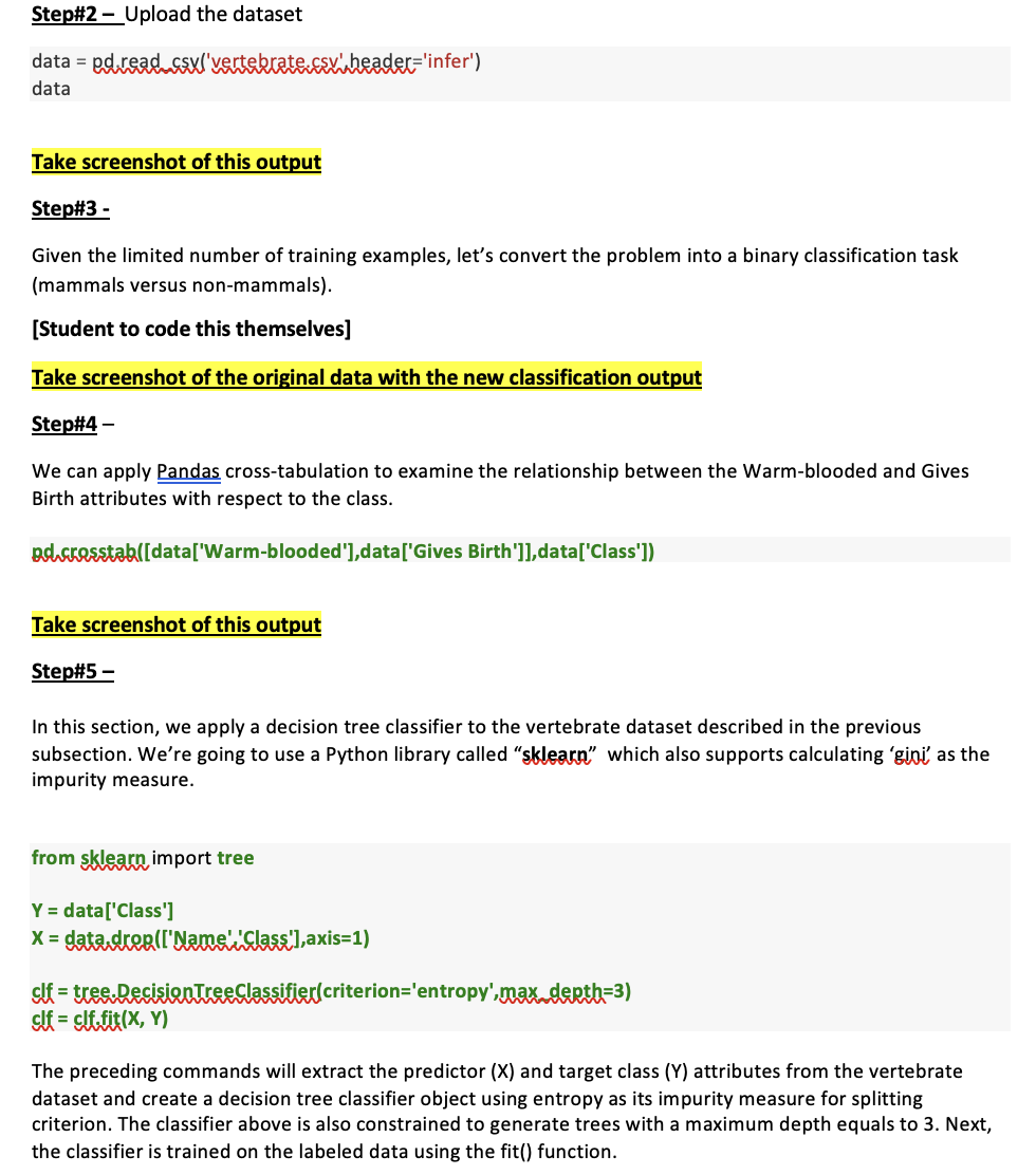 Step# 2 - Upload the dataset data = pdread