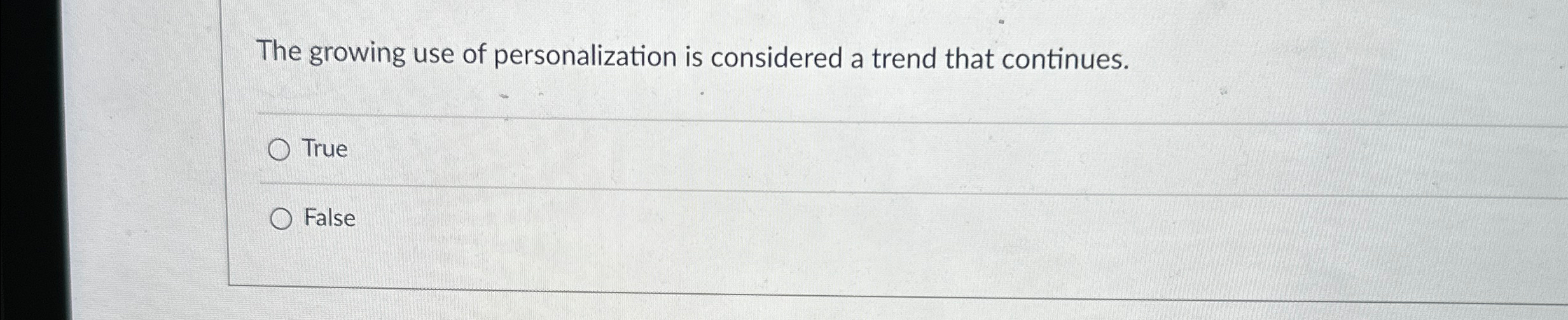 The growing use of personalization is considered
