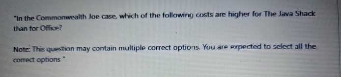 " In the Commonwealth Joe case, which of the
