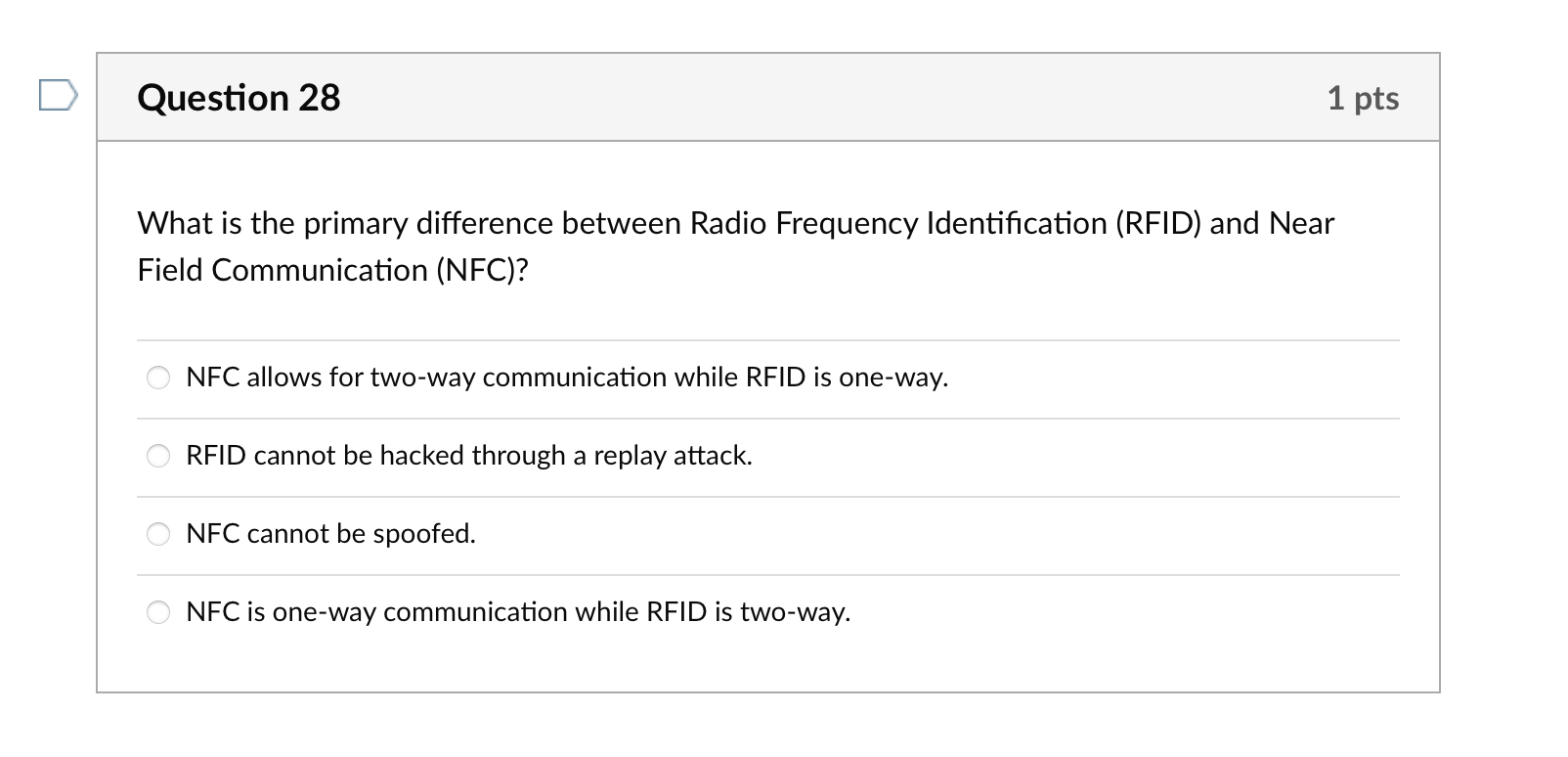 Question 2 8 What is the primary difference