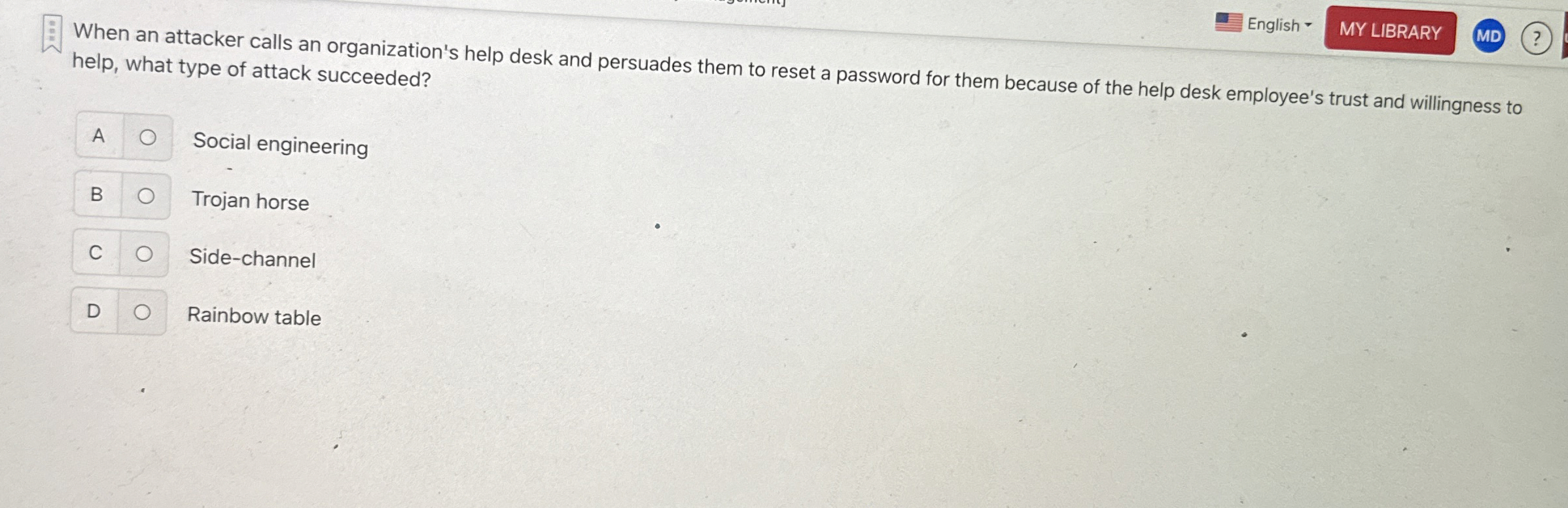 English - When an attacker calls an