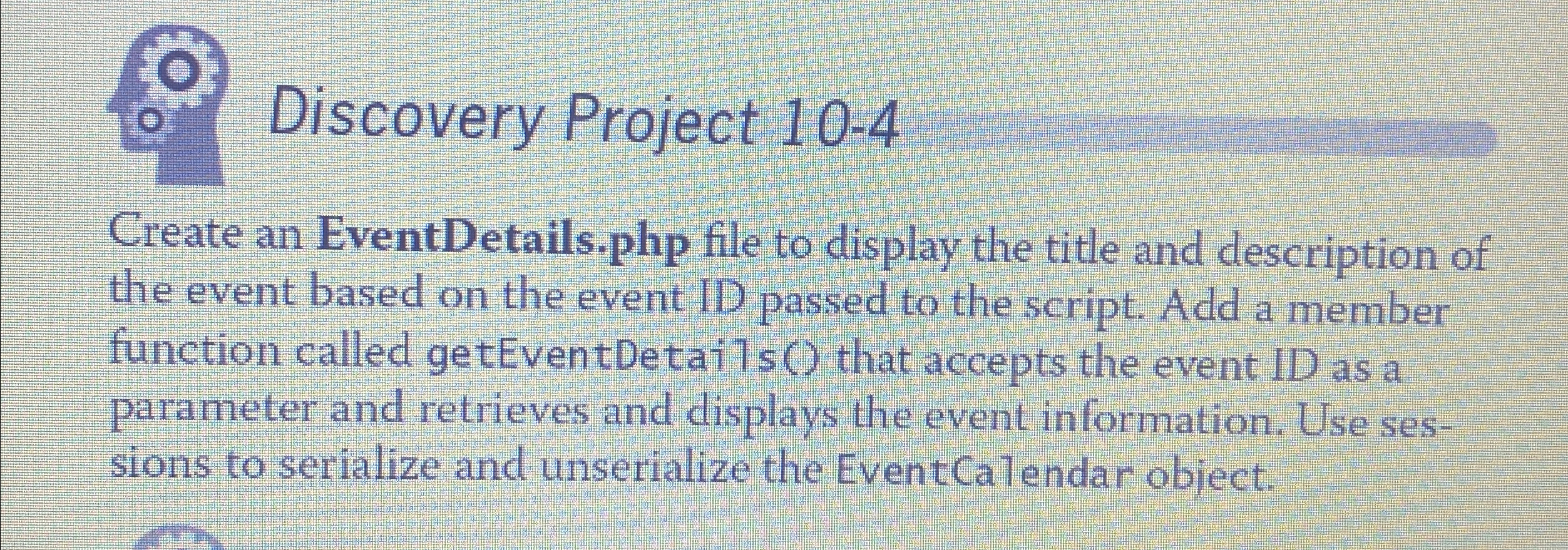 Discovery Project 1 0 - 4 Create an