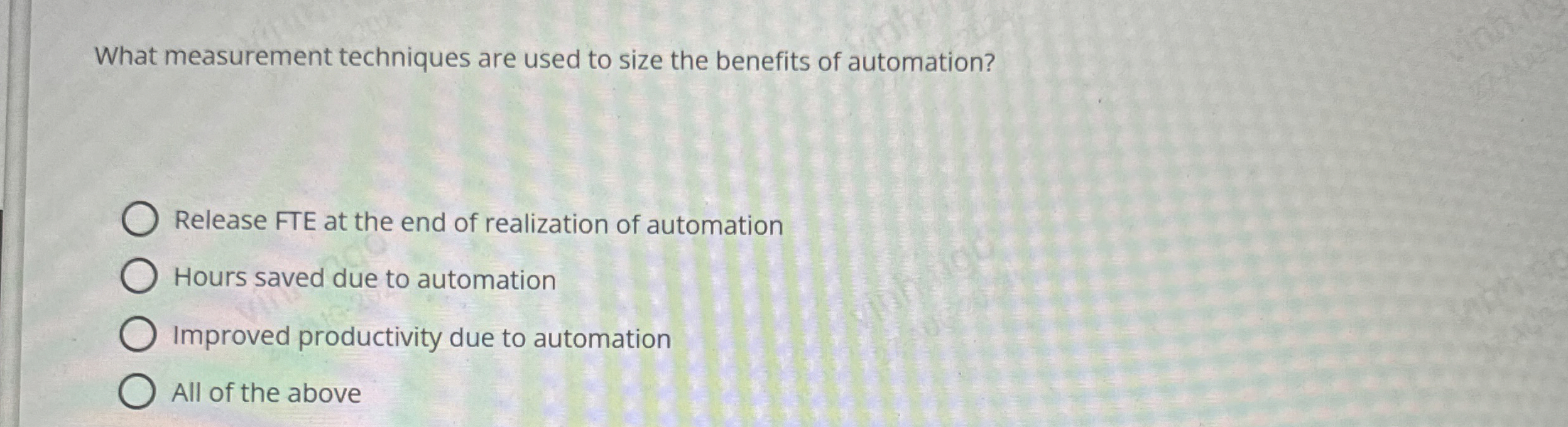 What measurement techniques are used to size the