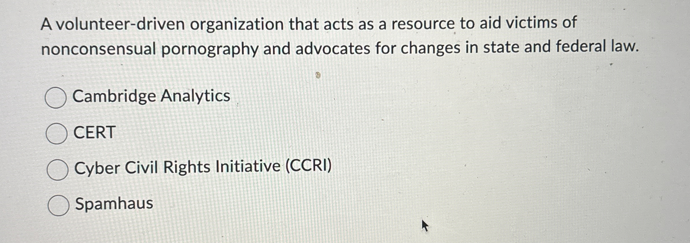 A volunteer - driven organization that acts as a