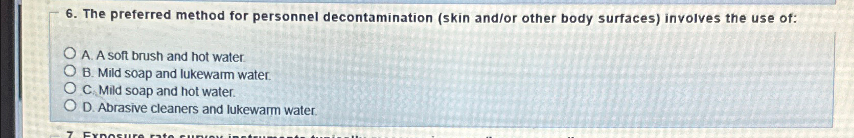 The preferred method for personnel