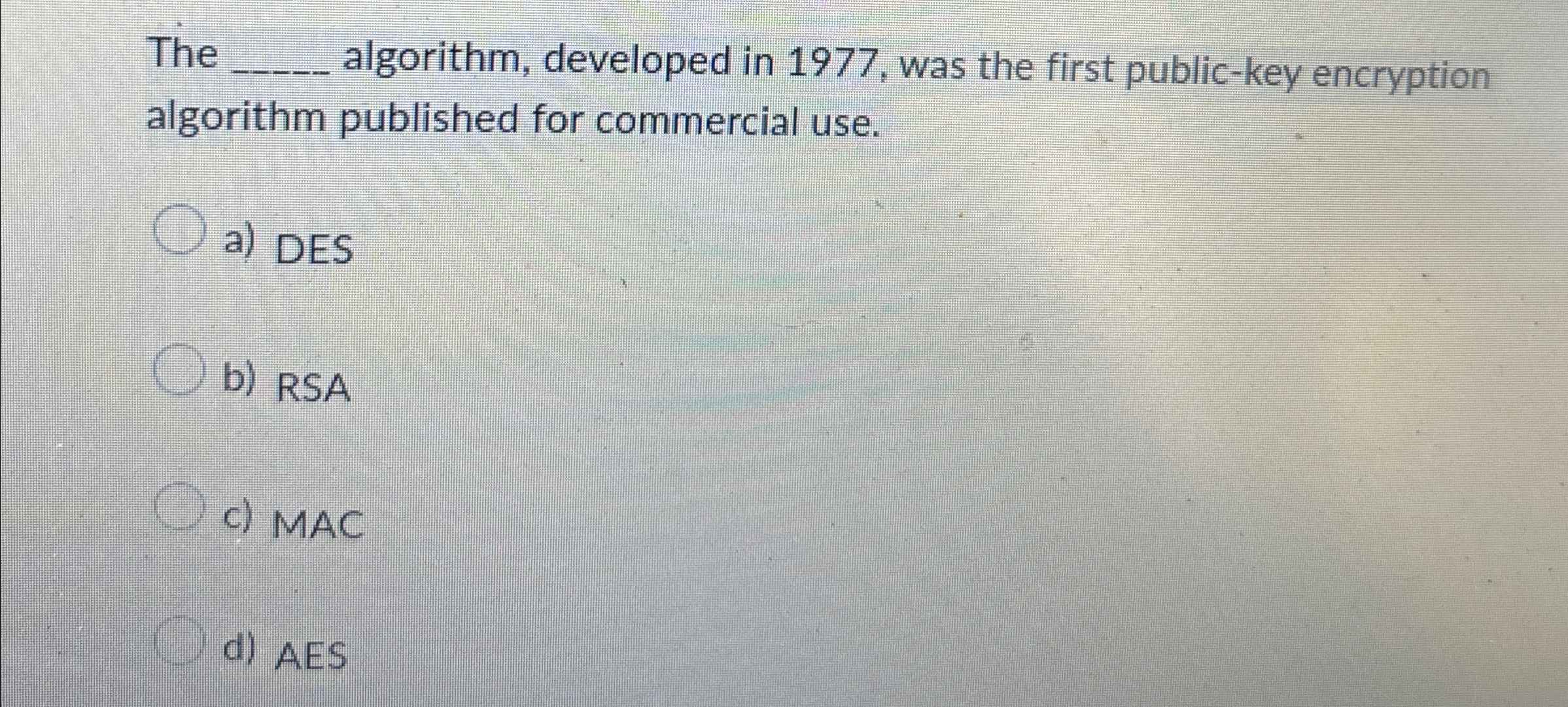 The q , algorithm, developed in 1 9 7 7 , was the