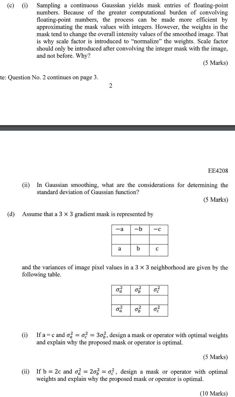 ( c ) ( i ) Sampling a continuous Gaussian yields