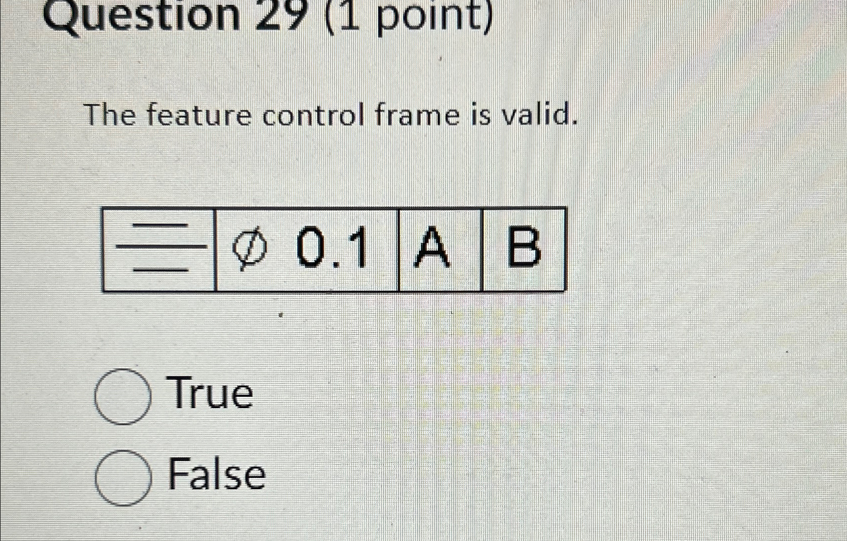 Question 2 3 ( 1 point ) The feature control