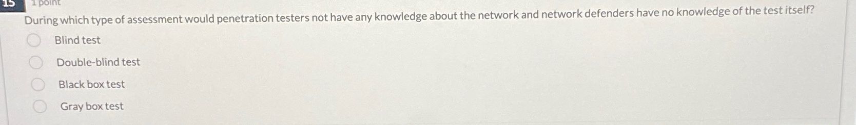 During which type of assessment would penetration