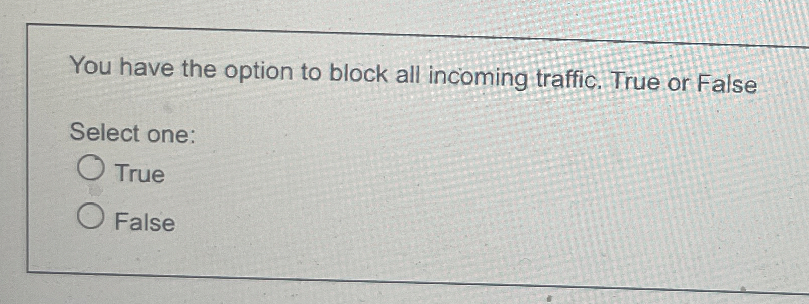 You have the option to block all incoming