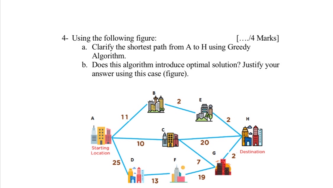 4 - Using the following figure: Marks