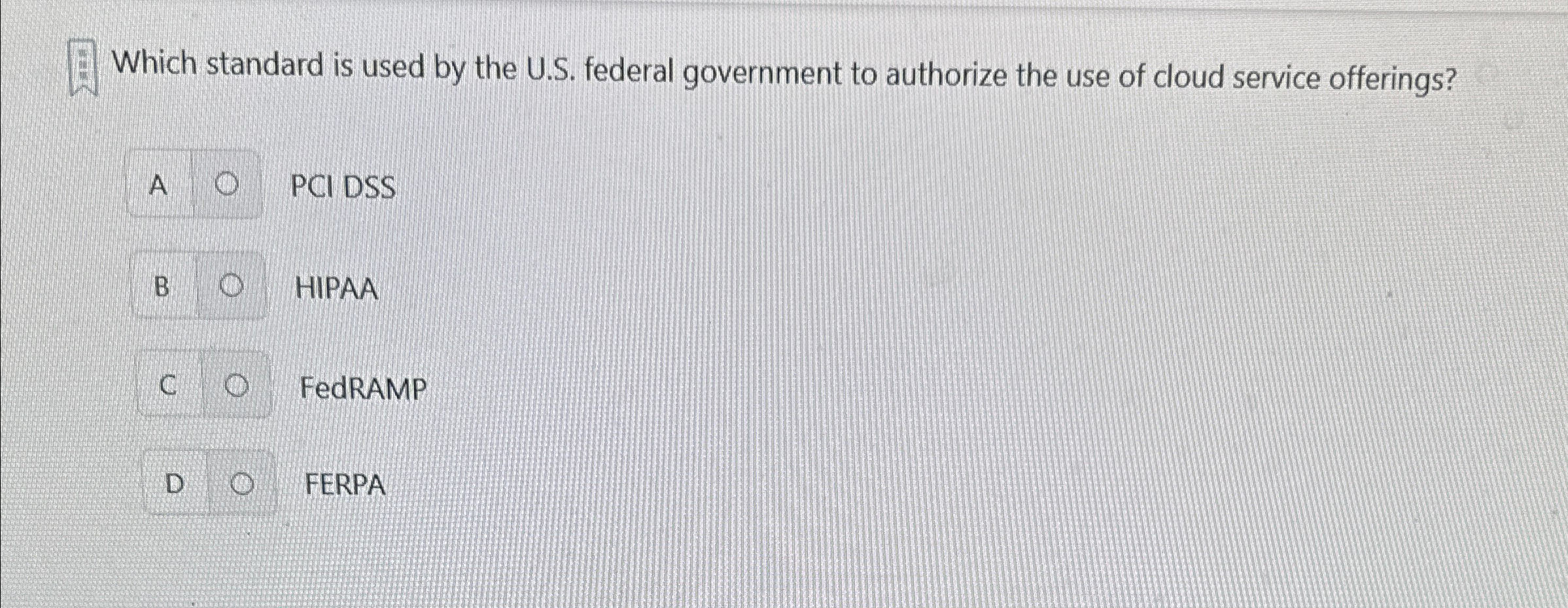 Which standard is used by the U . S . federal